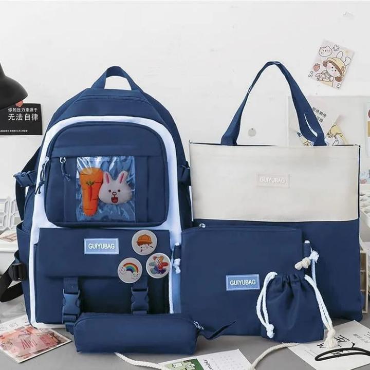 4-Piece Kids Backpack Set – Backpack, Tote Bag & Matching Bags