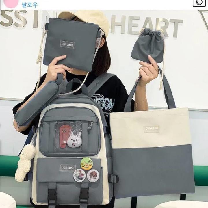 4-Piece Kids Backpack Set – Backpack, Tote Bag & Matching Bags