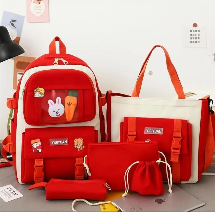 4-Piece Kids Backpack Set – Backpack, Tote Bag & Matching Bags