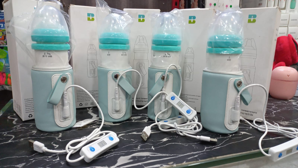 USB Baby Bottle Warmer With Adjustable Temperature Display Portable Milk Warmer For Convenient Baby Feeding At Home Or On The Go